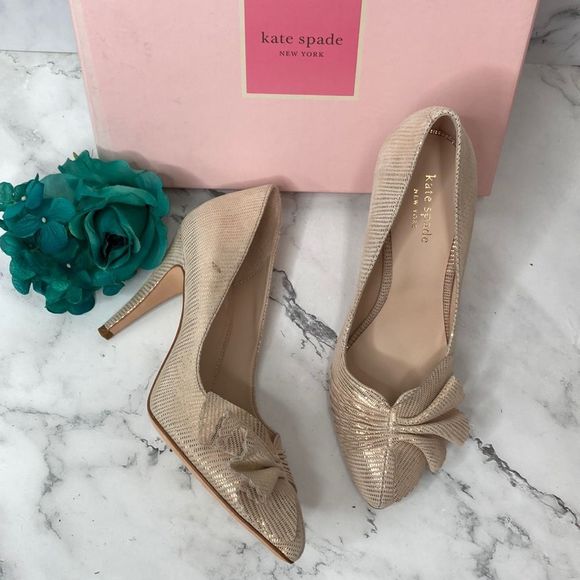 KATE SPADE Alessia Blush Leather Pumps - Picture 1 of 13